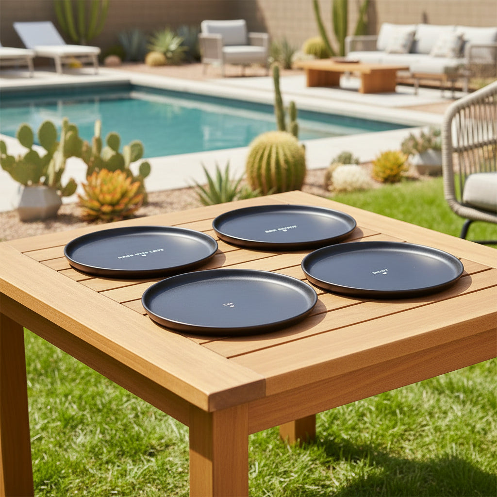 Alfresco Melamine Plate - Small Set of 4